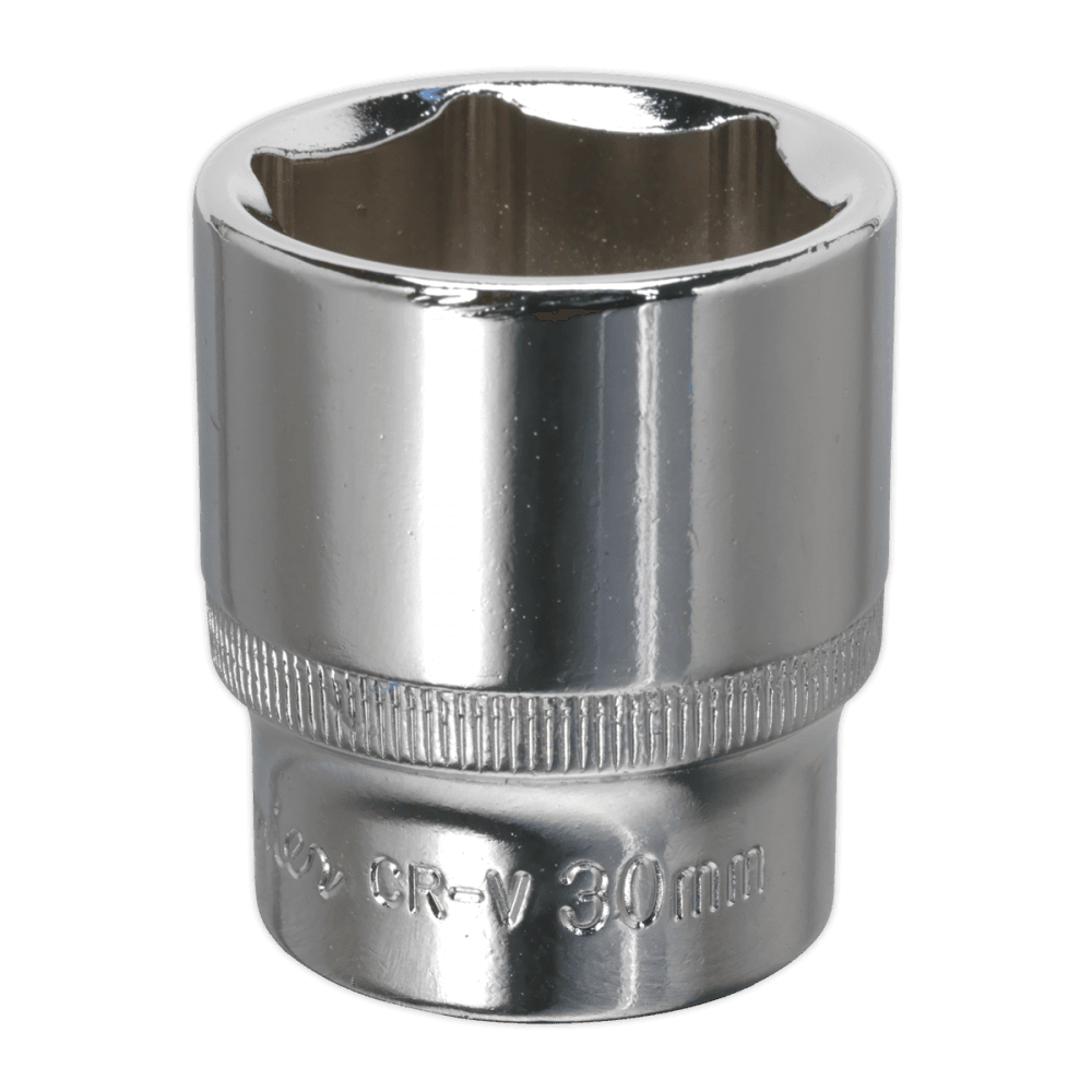 Sealey WallDrive Socket 30mm 1/2"Sq Drive Fully Polished Model No-SP1230