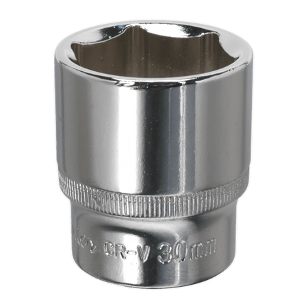 Sealey WallDrive Socket 30mm 1/2"Sq Drive Fully Polished Model No-SP1230