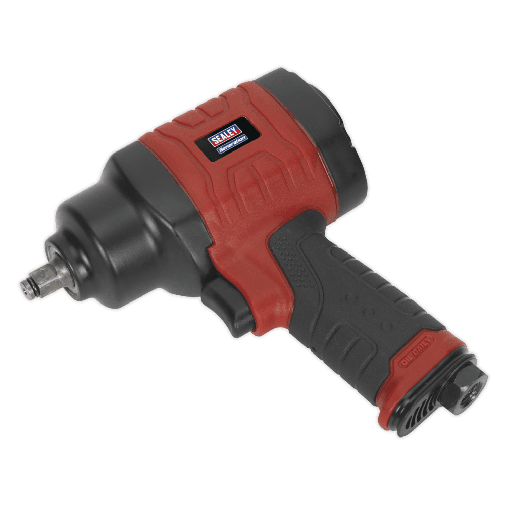 Sealey Composite Air Impact Wrench 3/8"Sq Drive Twin Hammer Model No-GSA6000
