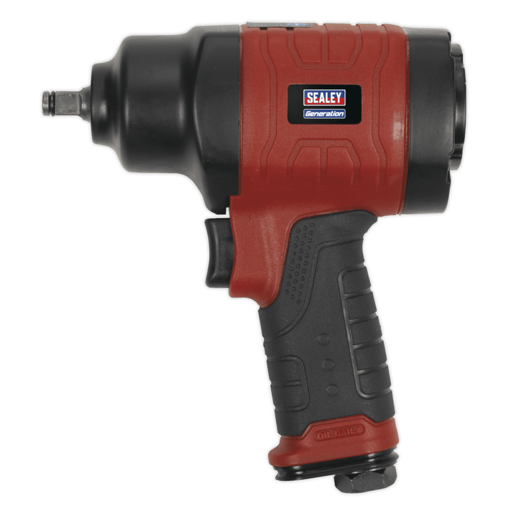 Sealey Composite Air Impact Wrench 3/8"Sq Drive Twin Hammer Model No-GSA6000