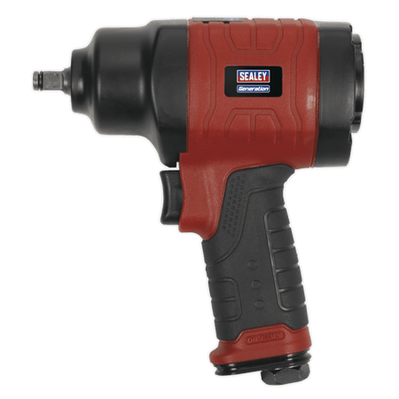 Sealey Composite Air Impact Wrench 3/8"Sq Drive Twin Hammer Model No-GSA6000