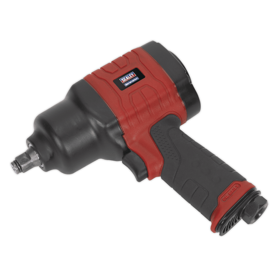 Sealey Composite Air Impact Wrench 1/2"Sq Drive Twin Hammer Model No-GSA6002