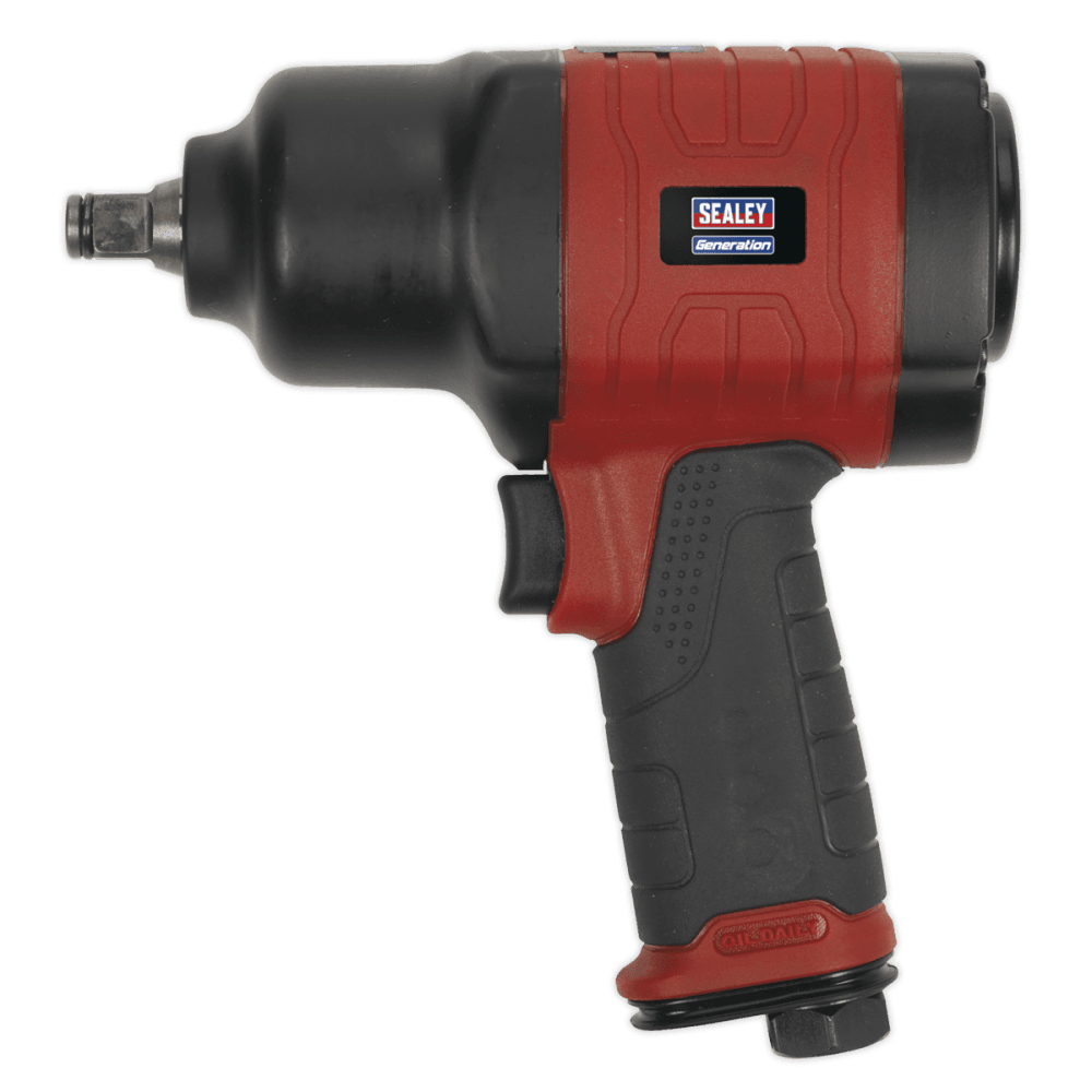 Sealey Composite Air Impact Wrench 1/2"Sq Drive Twin Hammer Model No-GSA6002