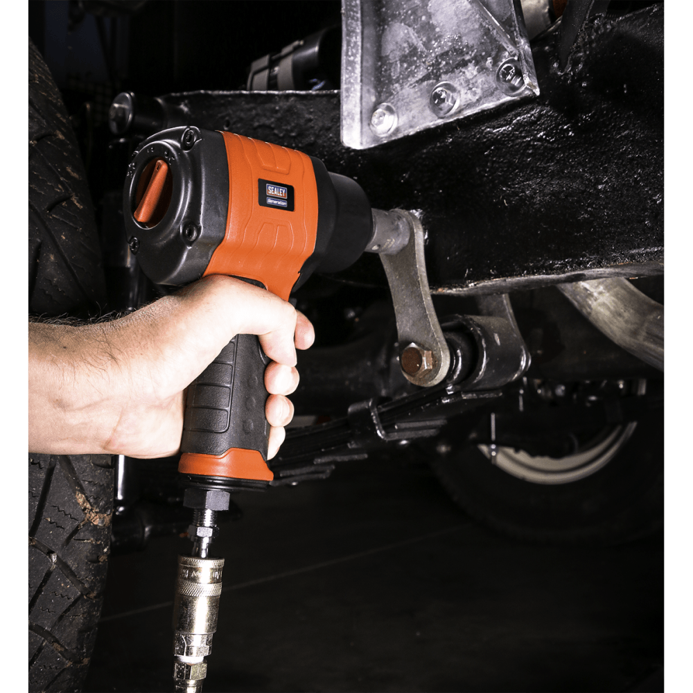 Sealey Composite Air Impact Wrench 1/2"Sq Drive Twin Hammer Model No-GSA6002