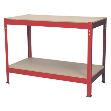 Sealey Workbench 1.2mtr Steel Wooden Top Model No-AP1210