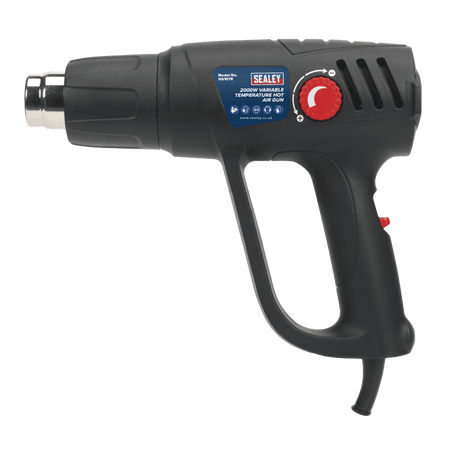 Sealey Variable Temperature Hot Air Gun Kit 2000W 50-450Â¶ÃºC/90-600Â¶ÃºC Model No-HS107K