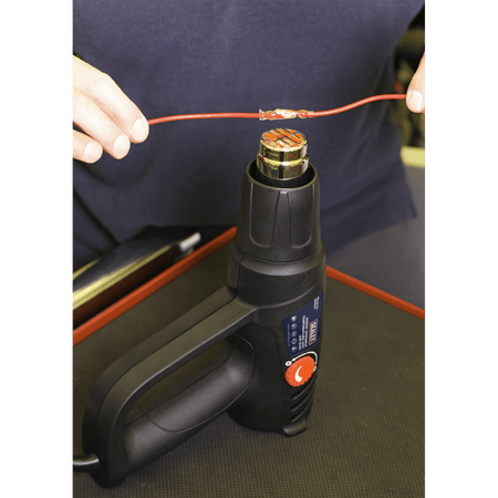 Sealey Variable Temperature Hot Air Gun Kit 2000W 50-450Â¶ÃºC/90-600Â¶ÃºC Model No-HS107K