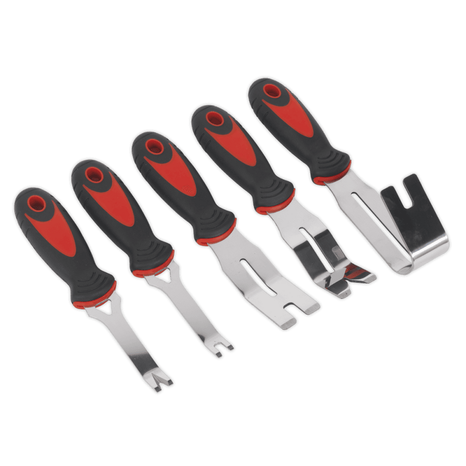 Sealey Door Panel & Trim Clip Removal Tool Set 5pc Model No-RT006