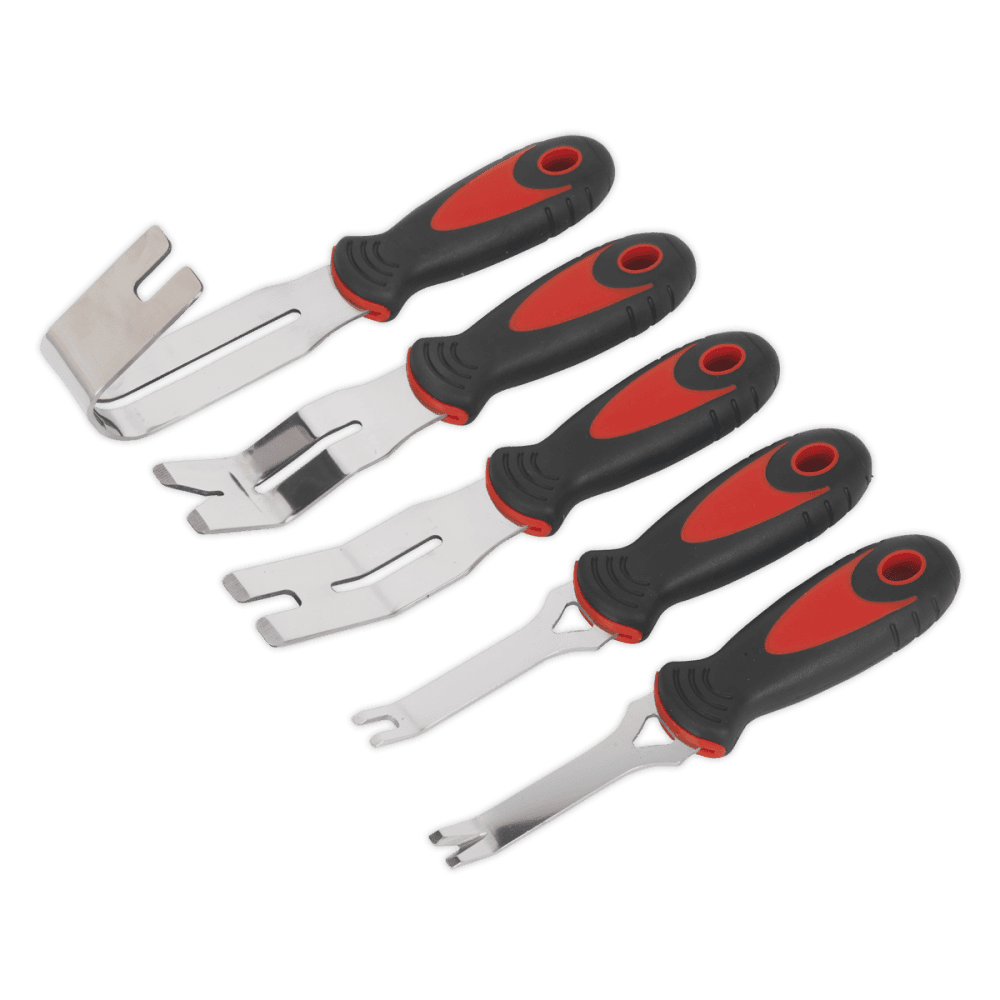 Sealey Door Panel & Trim Clip Removal Tool Set 5pc Model No-RT006