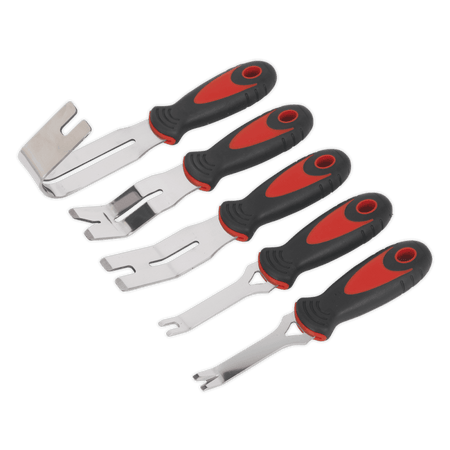 Sealey Door Panel & Trim Clip Removal Tool Set 5pc Model No-RT006