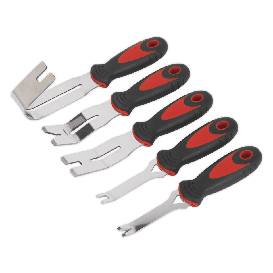 Sealey Door Panel & Trim Clip Removal Tool Set 5pc Model No-RT006