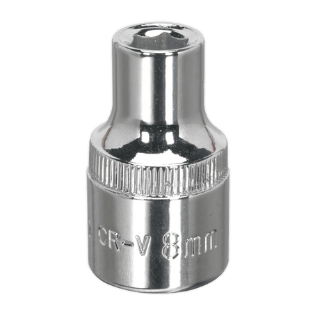 Sealey WallDrive Socket 8mm 1/2"Sq Drive Fully Polished Model No-SP1208