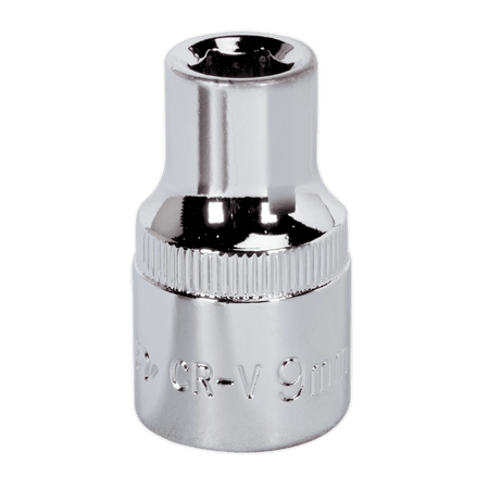 Sealey WallDrive Socket 9mm 1/2"Sq Drive Fully Polished Model No-SP1209