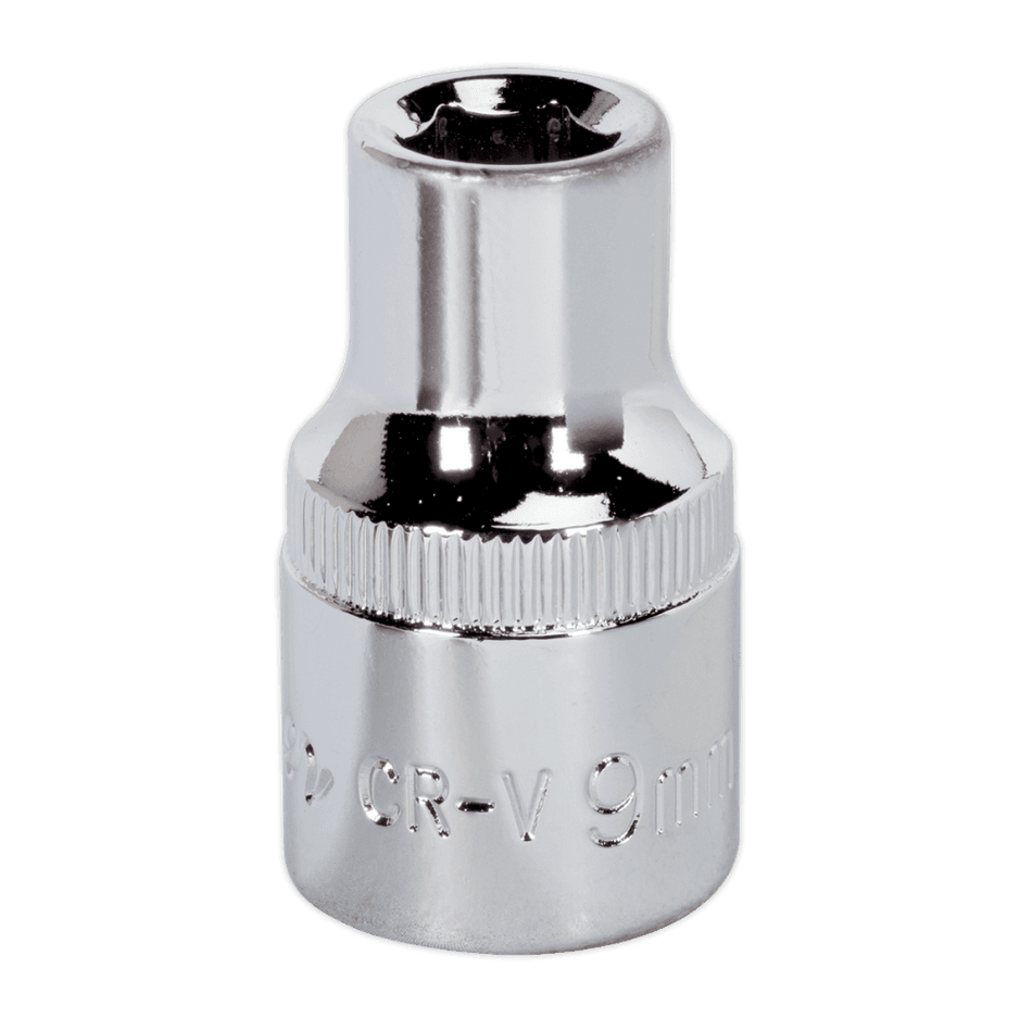 Sealey WallDrive Socket 9mm 1/2"Sq Drive Fully Polished Model No-SP1209