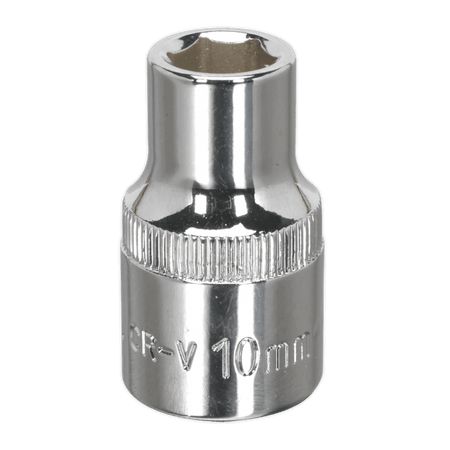 Sealey WallDrive Socket 10mm 1/2"Sq Drive Fully Polished Model No-SP1210