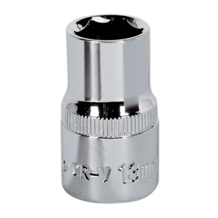 Sealey WallDrive Socket 13mm 1/2"Sq Drive Fully Polished Model No-SP1213