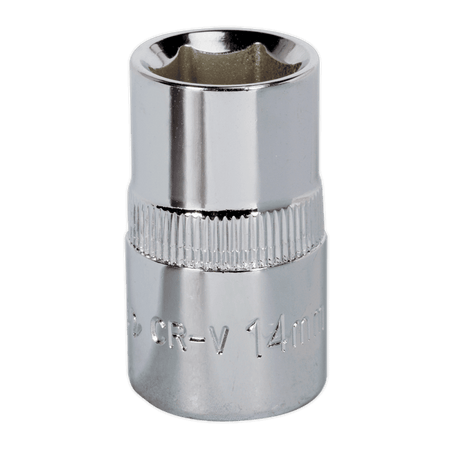 Sealey WallDrive Socket 14mm 1/2"Sq Drive Fully Polished Model No-SP1214