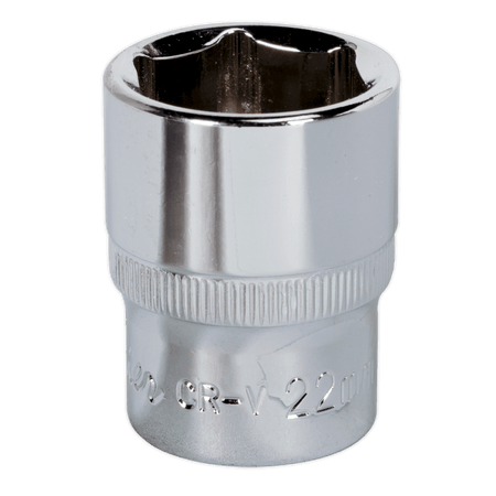 Sealey WallDrive Socket 22mm 1/2"Sq Drive Fully Polished Model No-SP1222