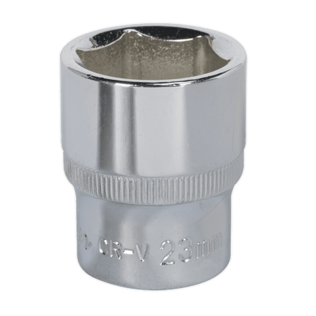 Sealey WallDrive Socket 23mm 1/2"Sq Drive Fully Polished Model No-SP1223