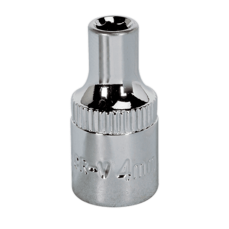 Sealey WallDrive Socket 4mm 1/4"Sq Drive Fully Polished Model No-SP1404