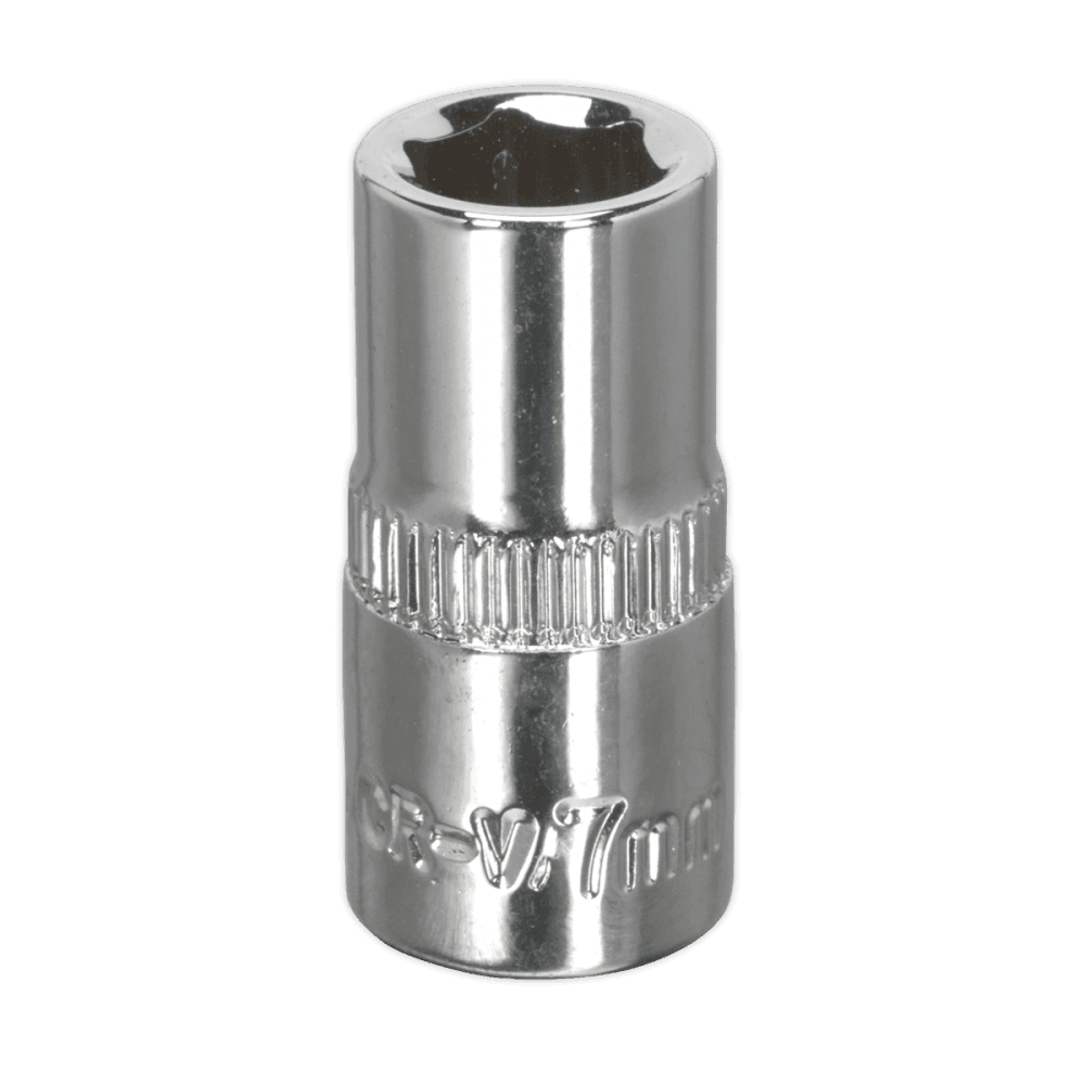 Sealey WallDrive, Socket 7mm 1/4"Sq Drive Fully Polished Model No- 14769