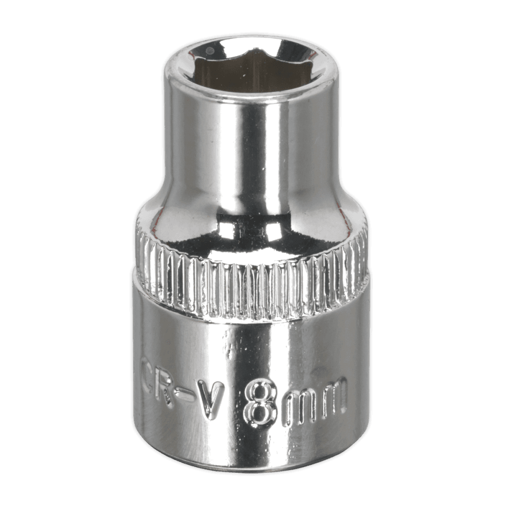 Sealey WallDrive Socket 8mm 3/8"Sq Drive Fully Polished Model No-SP3808