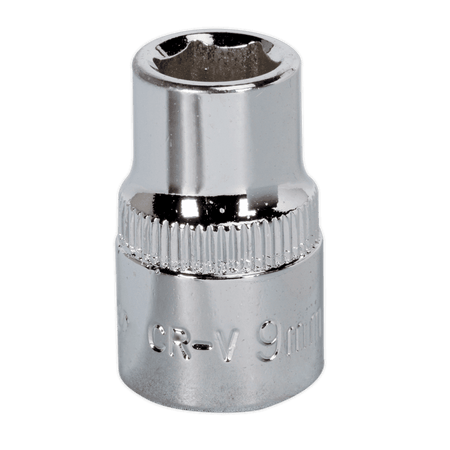 Sealey WallDrive Socket 9mm 3/8"Sq Drive Fully Polished Model No-SP3809