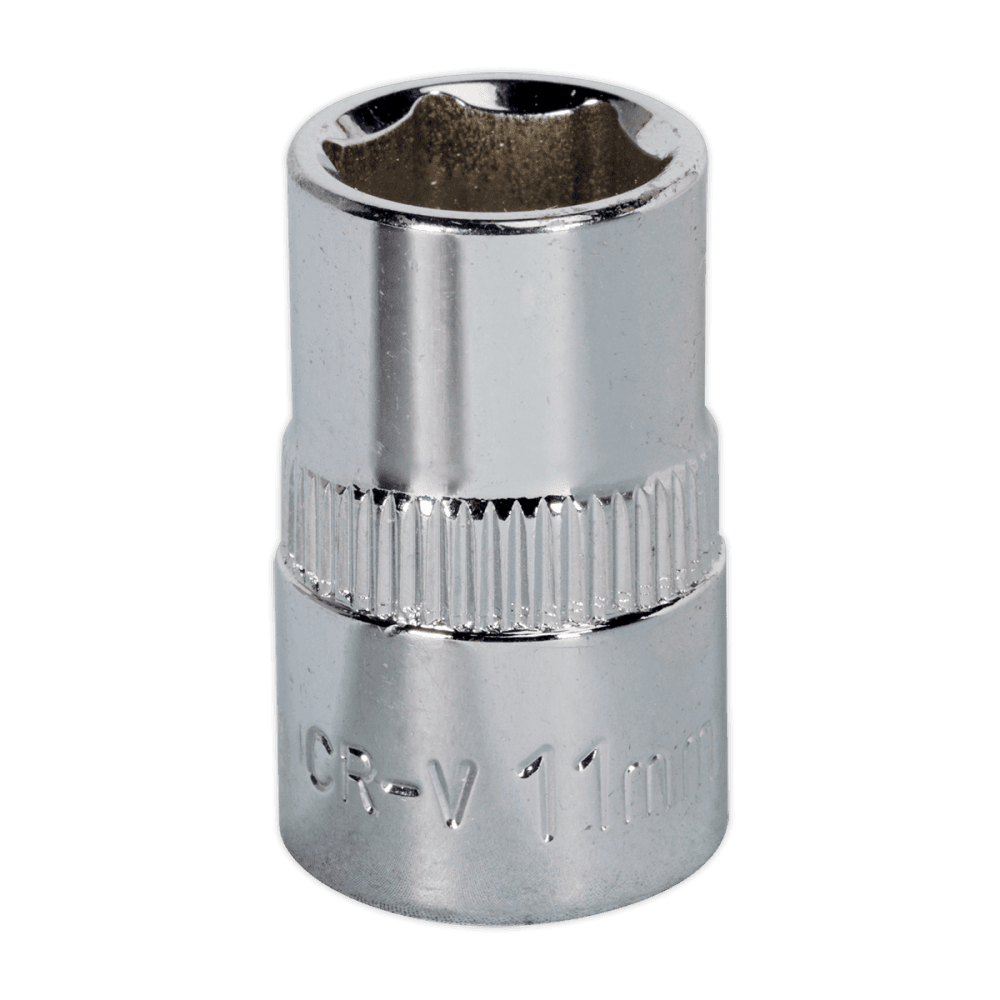 Sealey WallDrive Socket 11mm 3/8"Sq Drive Fully Polished Model No-SP3811