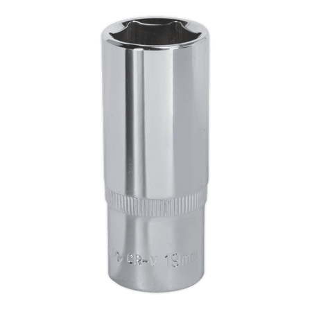 Sealey WallDrive Socket 19mm Deep 3/8"Sq Drive Fully Polished Model No-SP3819D