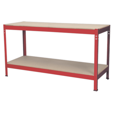 Sealey Workbench 1.53mtr Steel Wooden Top Model No-AP1535