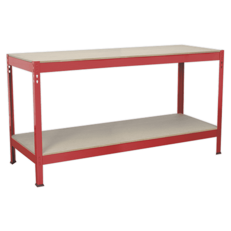 Sealey Workbench 1.53mtr Steel Wooden Top Model No-AP1535