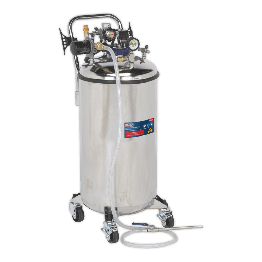 Sealey Fuel Tank Drainer 90ltr Stainless Steel Model No-TP201
