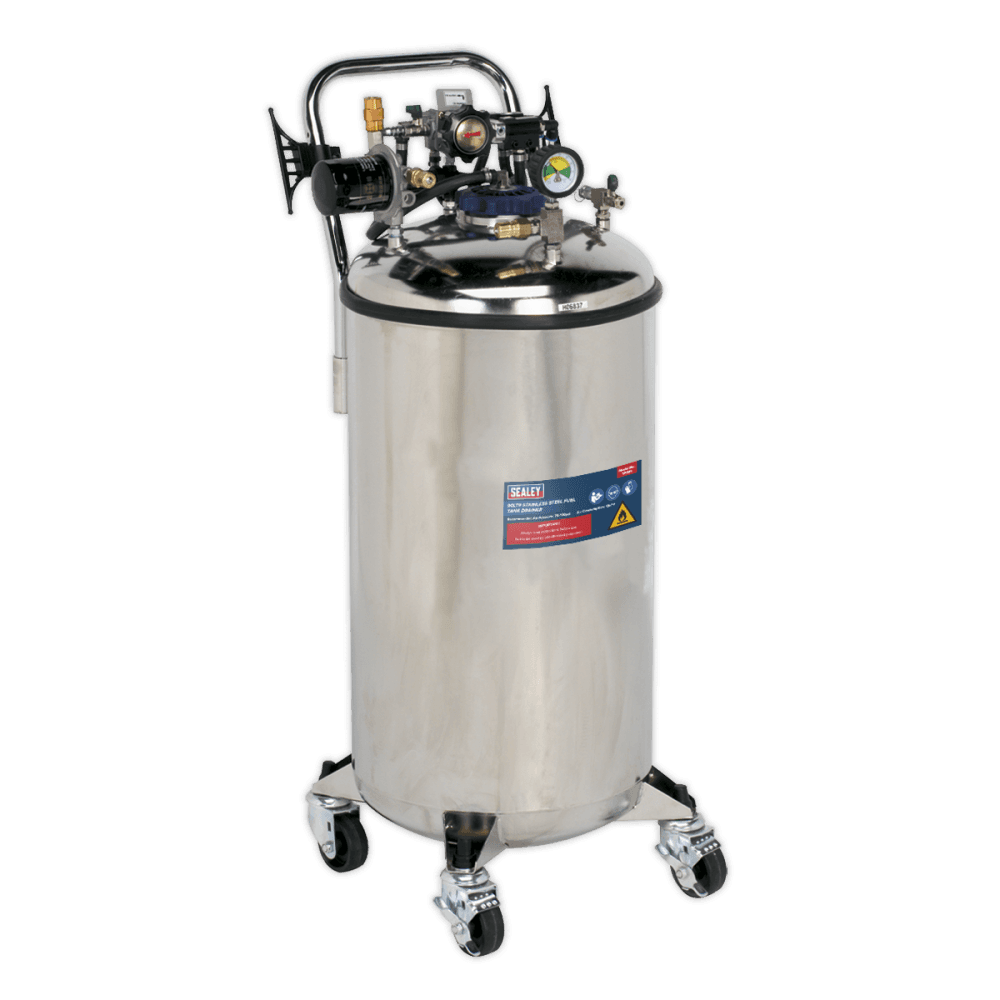 Sealey Fuel Tank Drainer 90ltr Stainless Steel Model No-TP201