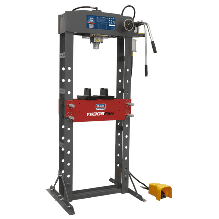Sealey Air/Hydraulic Press 30tonne Floor Type with Foot Pedal Model No-YK309FAH