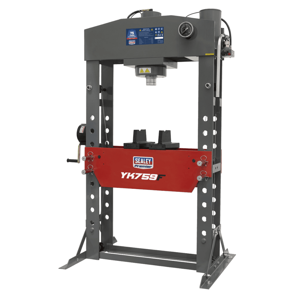 Sealey Hydraulic Press 75tonne Floor Type Model No-YK759F