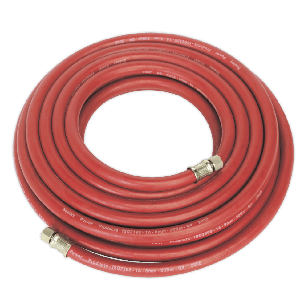 Sealey Air Hose 10mtr x 8mm with 1/4"BSP Unions Model No-AHC10