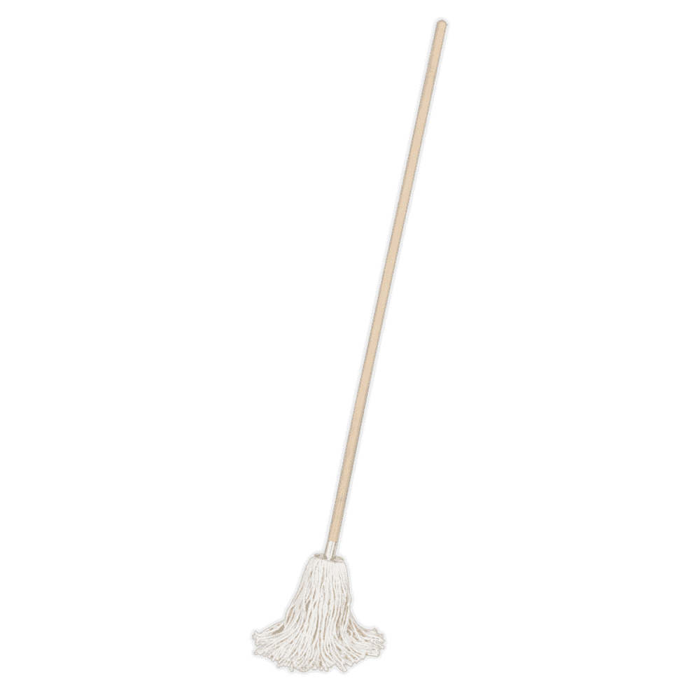 Sealey Pure Yarn Cotton Mop 225g with Handle Model No-BM02