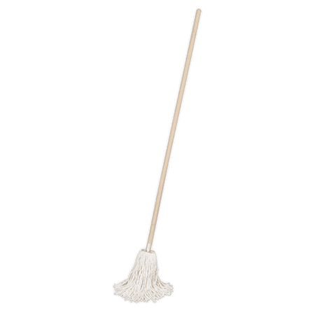 Sealey Pure Yarn Cotton Mop 225g with Handle Model No-BM02