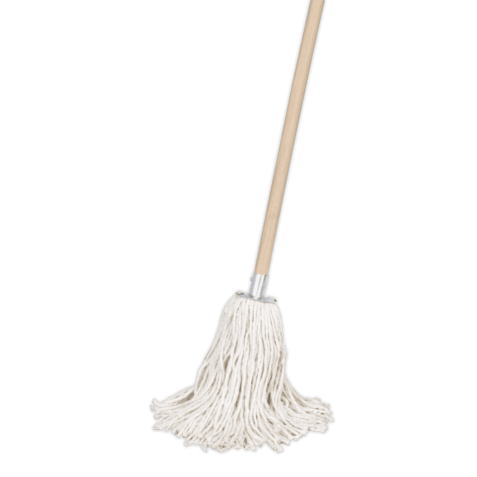 Sealey Pure Yarn Cotton Mop 225g with Handle Model No-BM02