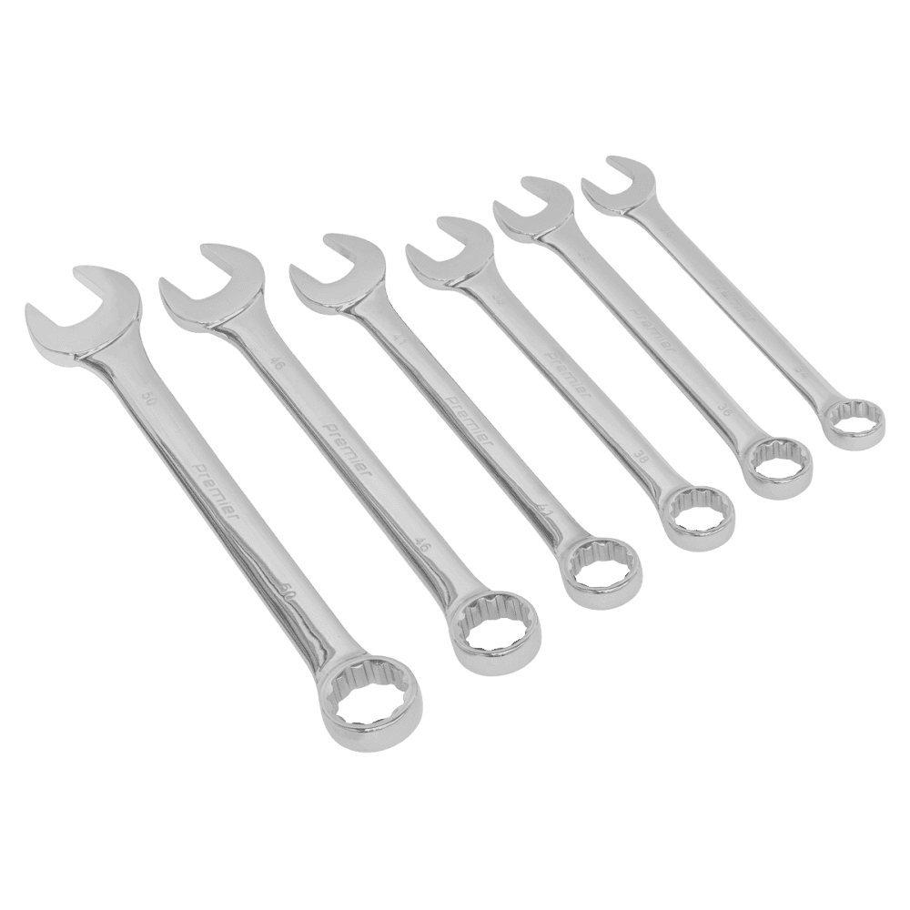Sealey Combination Spanner Set 6pc Super Jumbo Metric Model No-AK6324