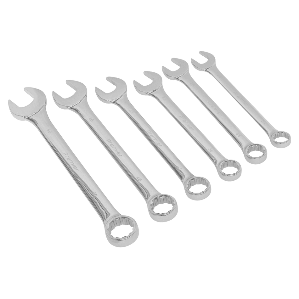 Sealey Combination Spanner Set 6pc Super Jumbo Metric Model No-AK6324