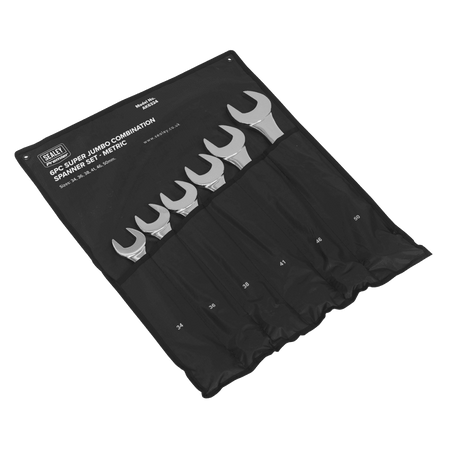 Sealey Combination Spanner Set 6pc Super Jumbo Metric Model No-AK6324