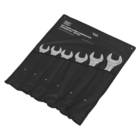 Sealey Combination Spanner Set 6pc Super Jumbo Metric Model No-AK6324