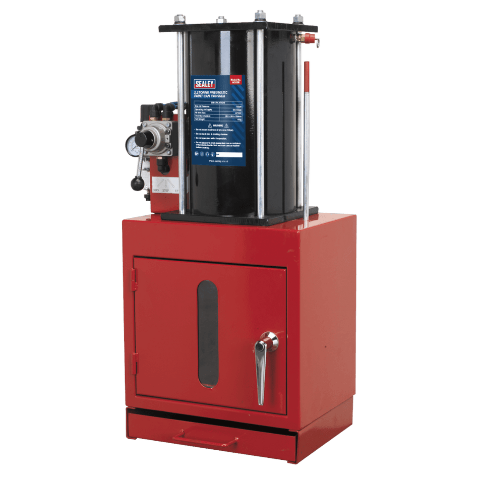 Sealey Pneumatic Paint Can Crusher 2.2tonne Model No-HCC08