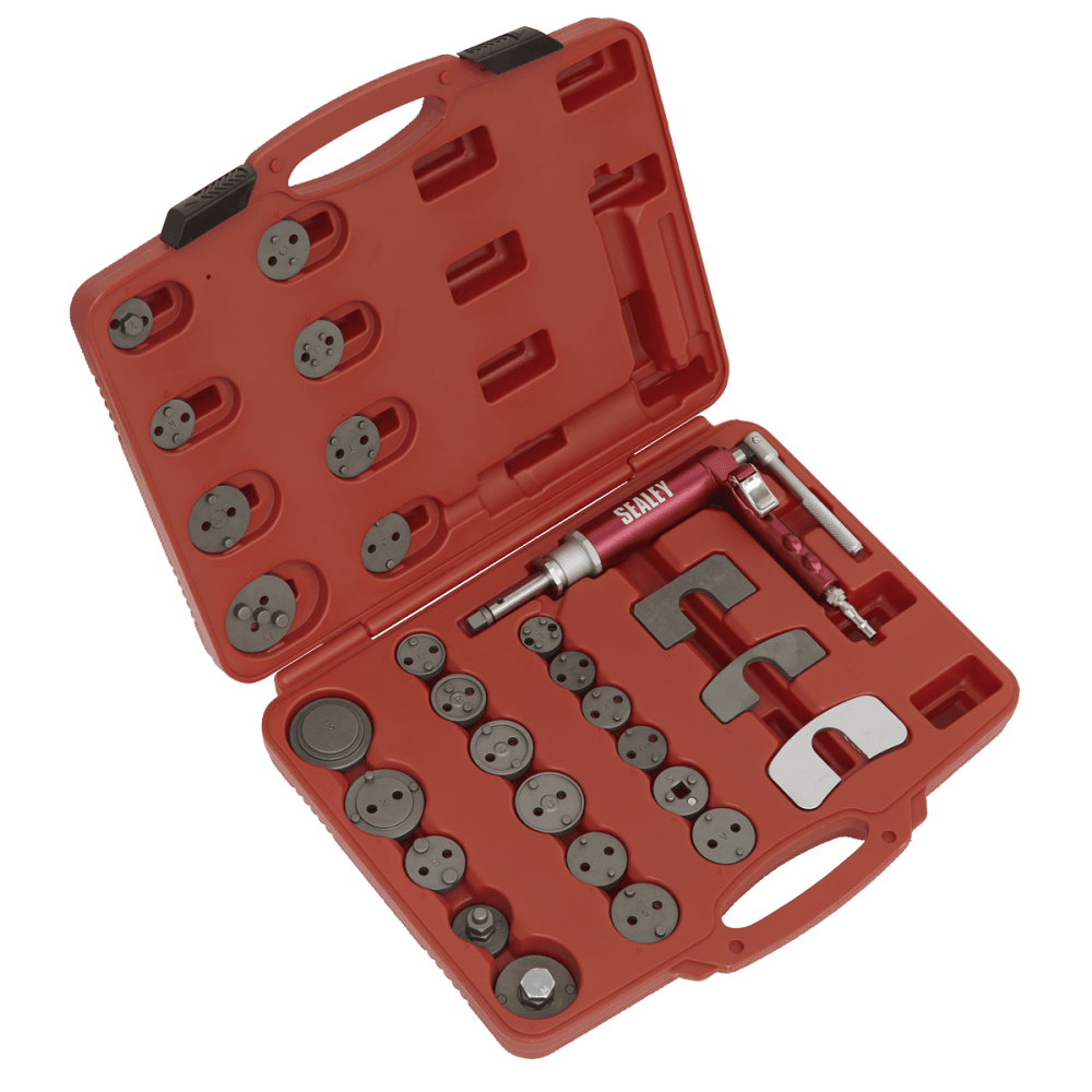 Sealey Air Operated Brake Piston Wind-Back Tool Kit 29pc Model No-VS0286