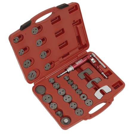 Sealey Air Operated Brake Piston Wind-Back Tool Kit 29pc Model No-VS0286