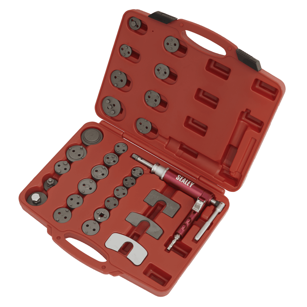 Sealey Air Operated Brake Piston Wind-Back Tool Kit 29pc Model No-VS0286