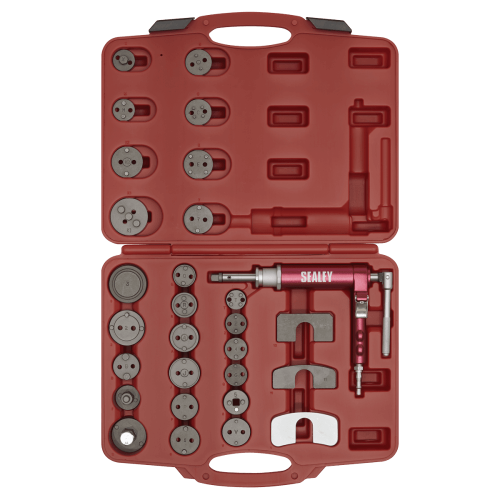Sealey Air Operated Brake Piston Wind-Back Tool Kit 29pc Model No-VS0286