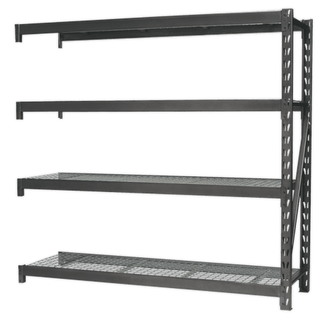 Sealey Heavy-Duty Racking Extension Pack with 4 Mesh Shelves 800kg Capacity Per Level Model No-AP6572E