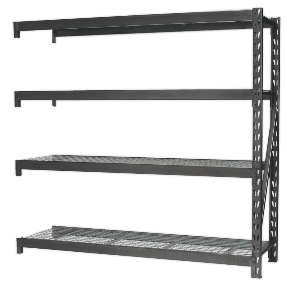 Sealey Heavy-Duty Racking Extension Pack with 4 Mesh Shelves 800kg Capacity Per Level Model No-AP6572E